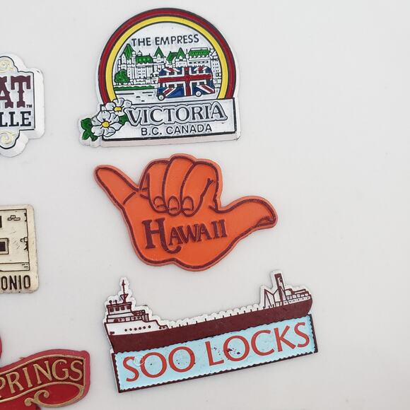 VTG Refrigerator Magnets Lot 20 US States Rubber Travel Souvenir Thomas Train - Picture 5 of 15